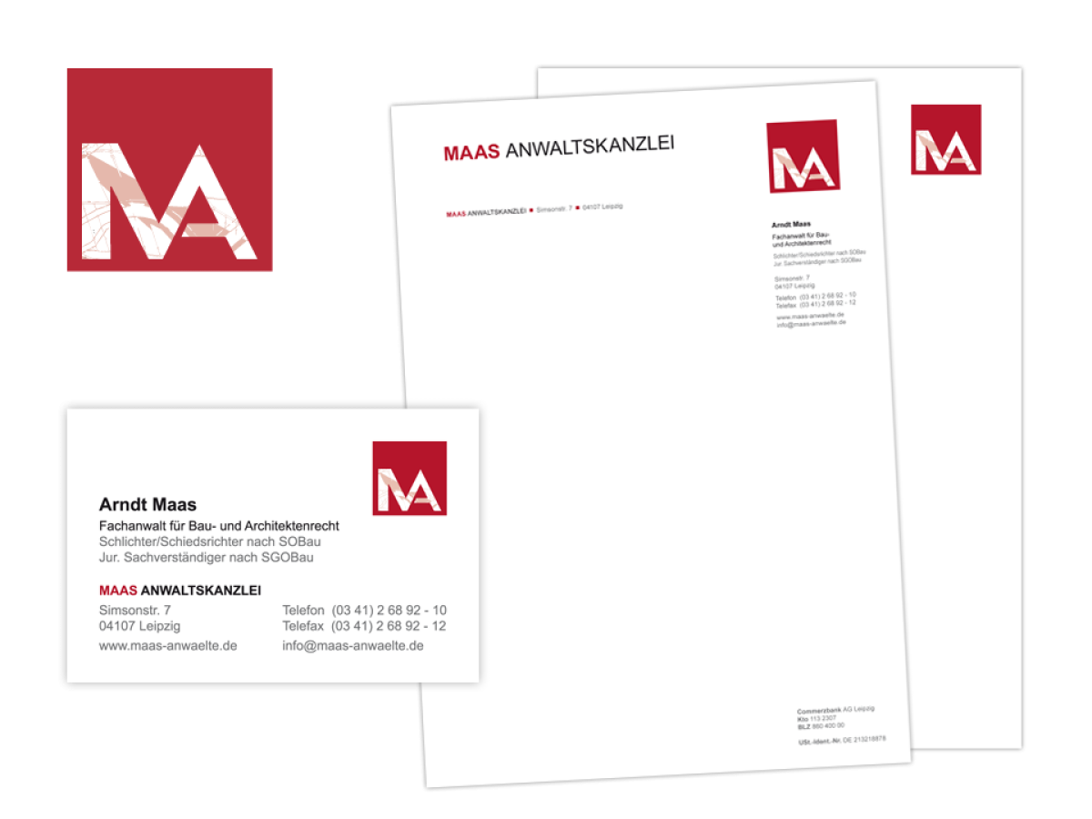 Image - Corporate Design für MAAS Anwaltskanzlei